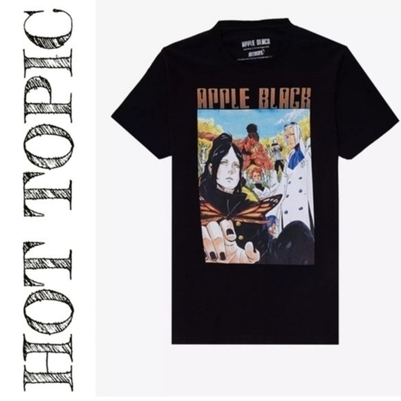 Hot Topic Other - Apple Black Group Shot Tee *NEW* Mens Small